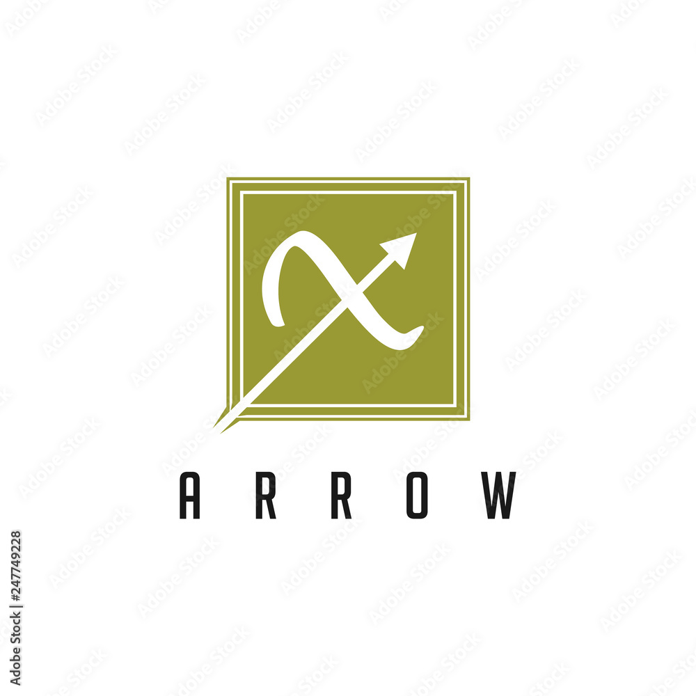 A Wave Collaboration And Up Arrow As Letter X. A Wave Collaboration And Up Arrow As Letter X.