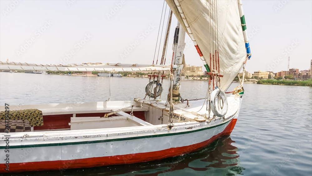 Fototapeta premium A beautiful boat man in Egypt