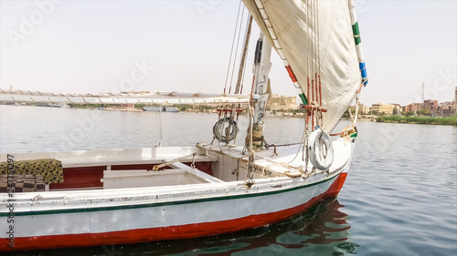 A beautiful boat man in Egypt
