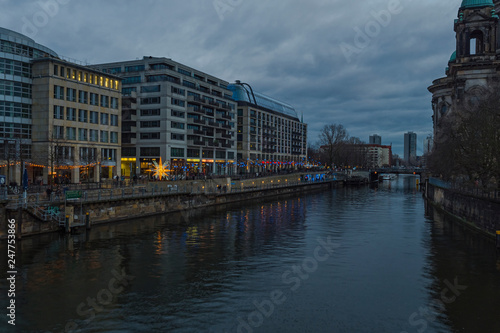 Canvas Print Berlin winter day no people