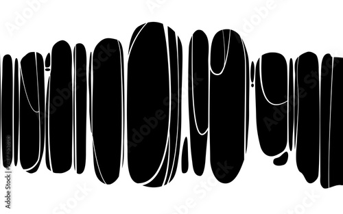 Slime sticky white banner, spittle, snot. Frame of scary zombie, alien slime. Cartoon flat slime isolated object. Fiction party design element. Vector, template background, illistration, isolated