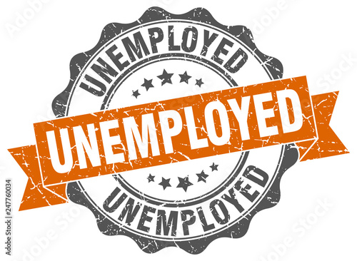 unemployed stamp. sign. seal