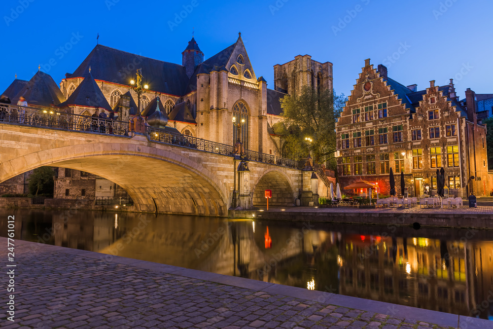 Fototapeta premium Gent cityscape - Belgium