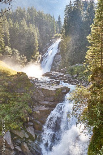 The Krimml Waterfalls   total height of 380 metres  1 247 feet    the highest waterfall in Austria