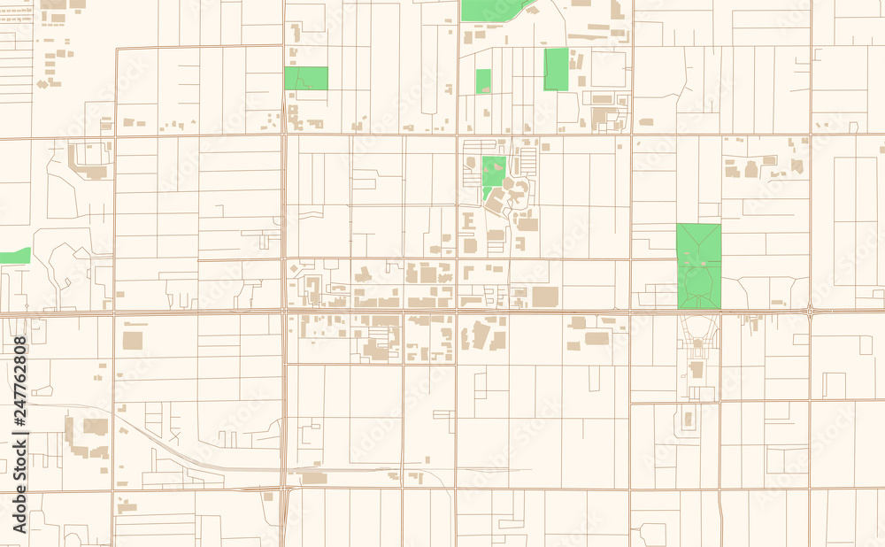 Obraz premium Mesa Arizona printable map excerpt