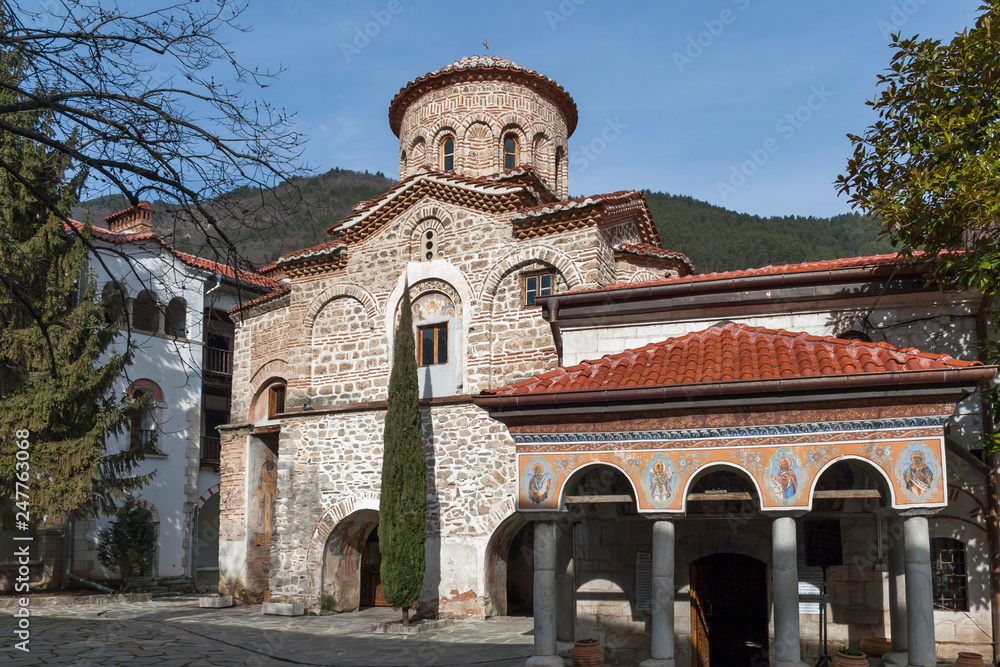 Medieval Buildings in Bachkovo Monastery Dormition of the Mother of God, Bulgaria