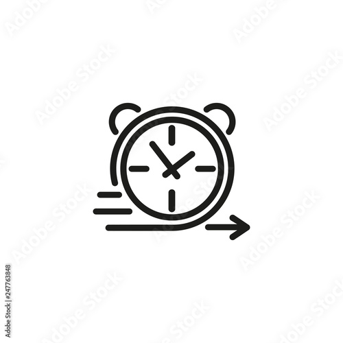 Time agility line icon