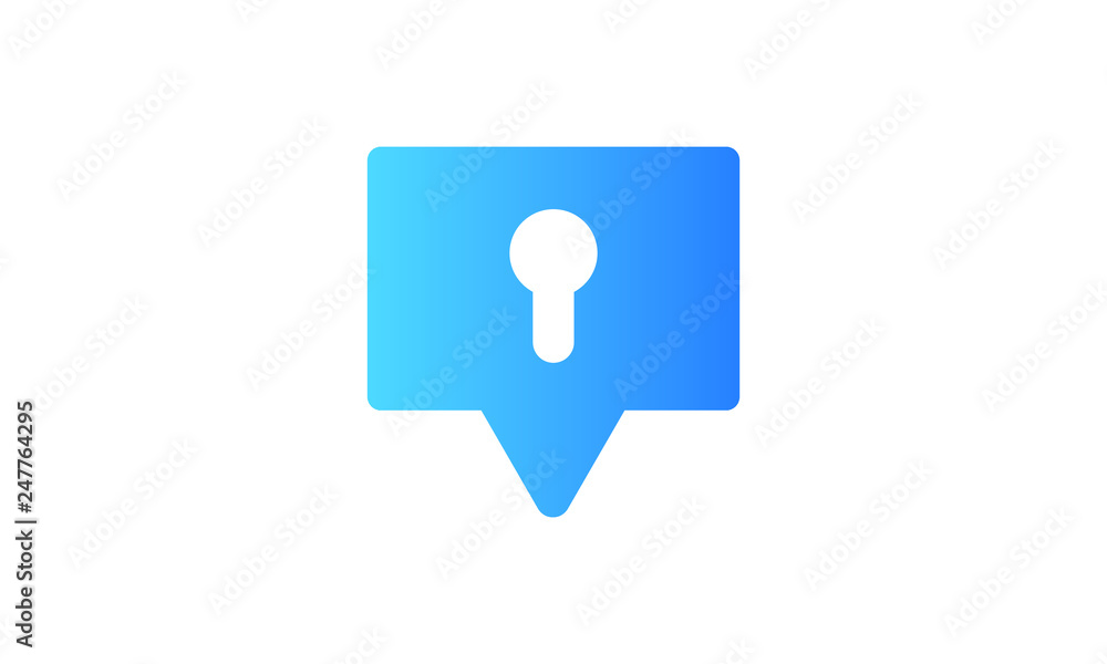 chat vector security vector icon chat vector security vector icon