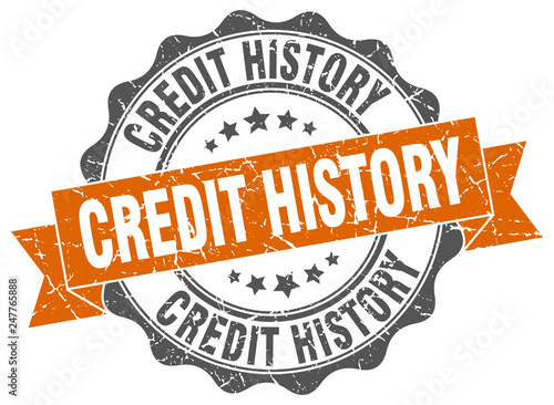 credit history stamp. sign. seal