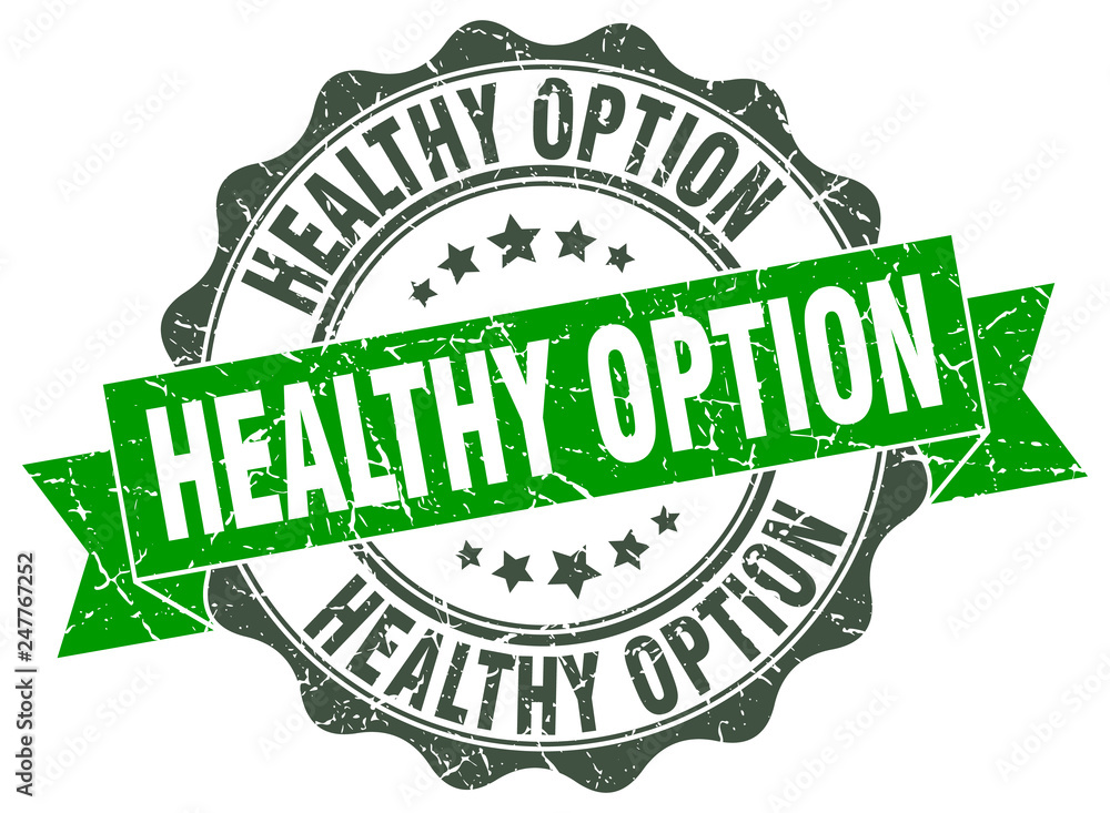healthy option stamp. sign. seal healthy option stamp. sign. seal