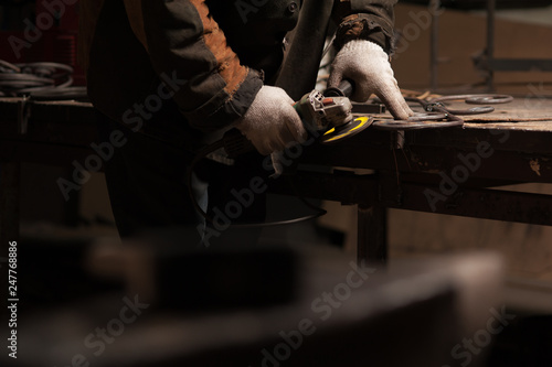 Close-up - Blacksmith Working Process.