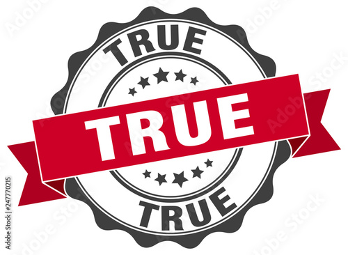 true stamp. sign. seal