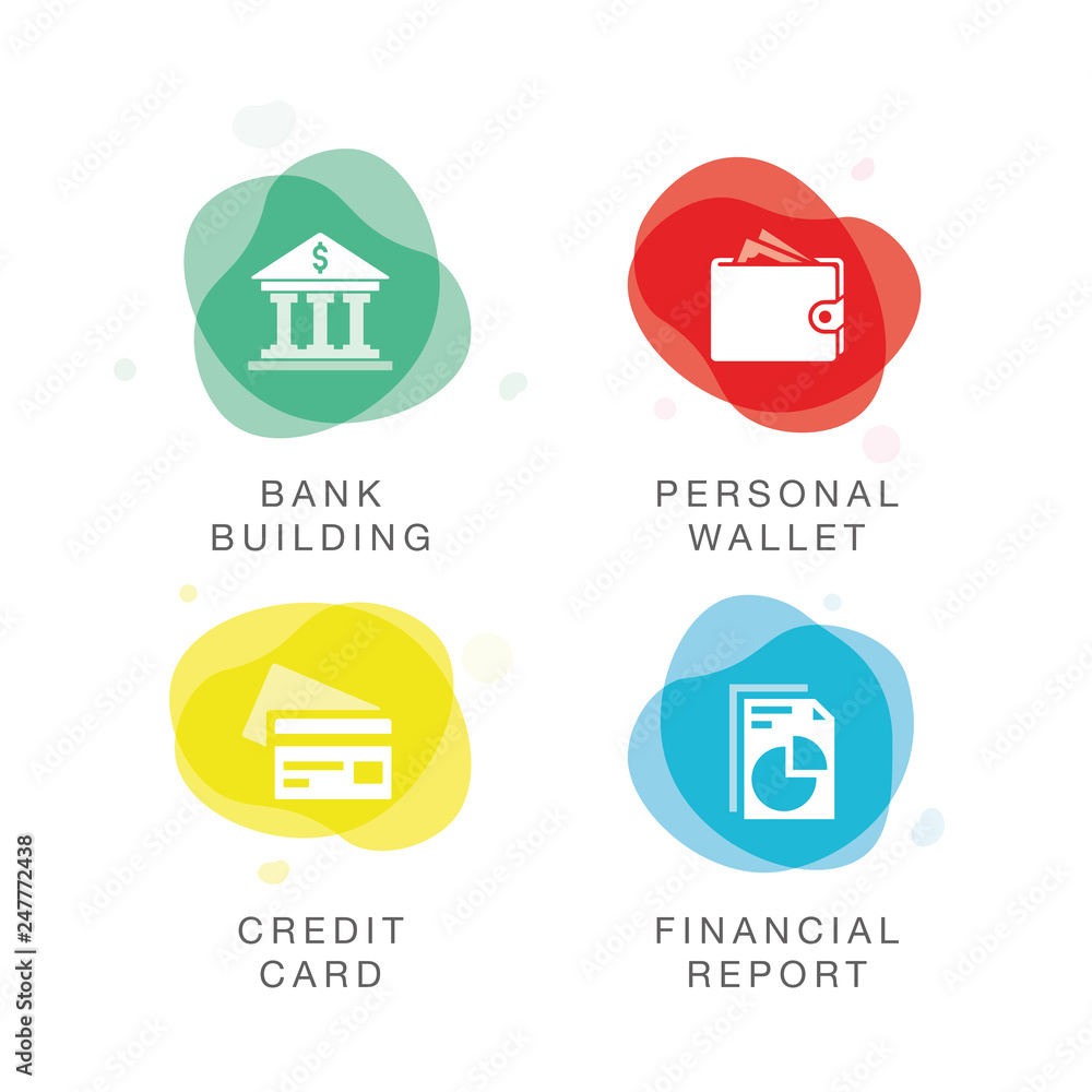 BANKING AND FINANCE ICON SET