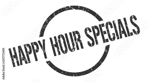 happy hour specials stamp