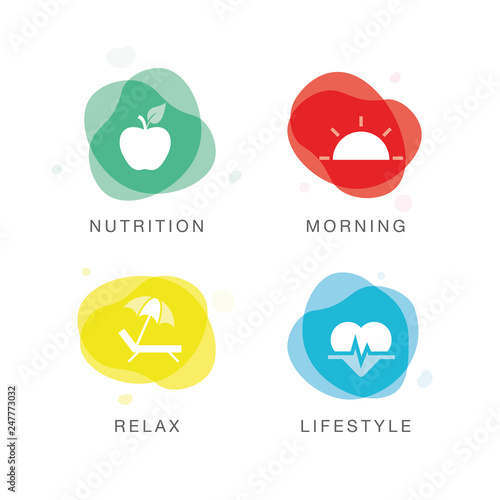HEALTHY LIVING ICON SET
