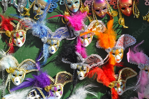 Piccole maschere del carnevale veneziano, Venezia, Veneto, Italia