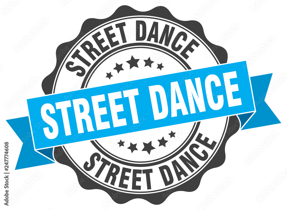 Obraz premium street dance stamp. sign. seal