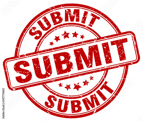 submit red grunge stamp