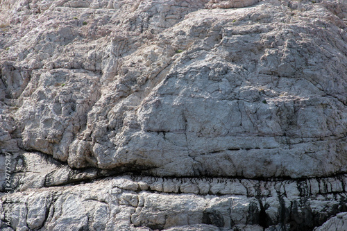 Close-up image of cliff-Location Pag island, Croatia