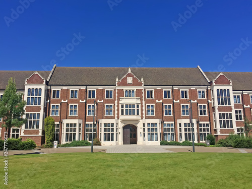 loughborough university campus landscape, loughborough, UK.