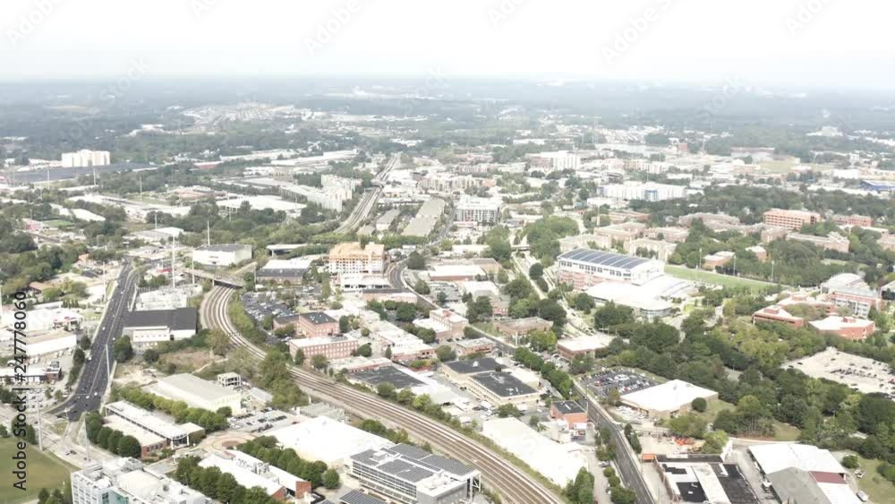 Aerial Helicopter View of Downtown Atlanta Aerial Helicopter View of Downtown Atlanta