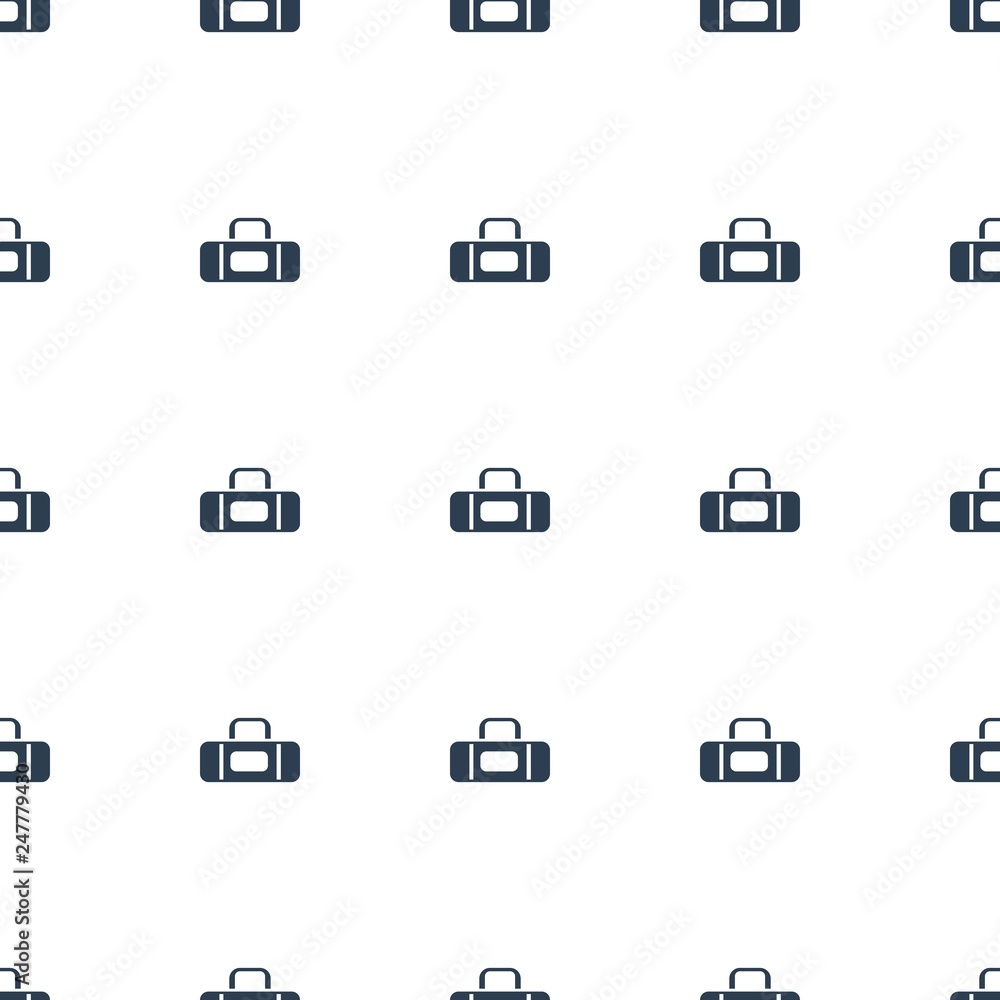 sport bag icon pattern seamless white background