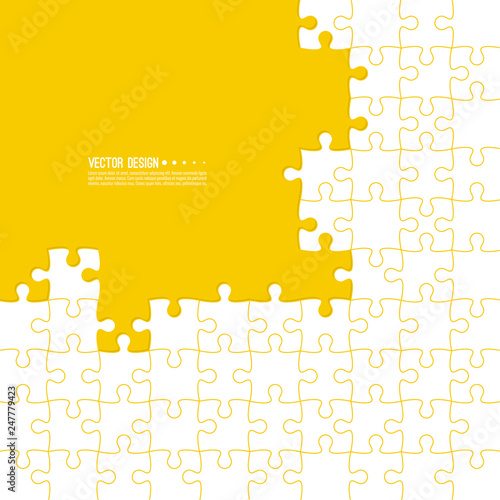 Abstract color background made of Jigsaw.