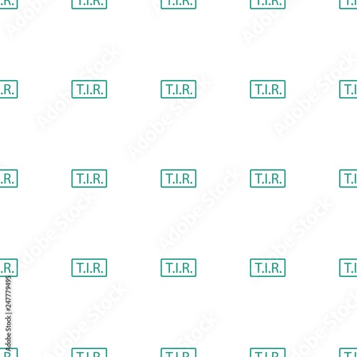 TIR icon pattern seamless white background