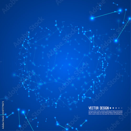 Stream of molecular structures.