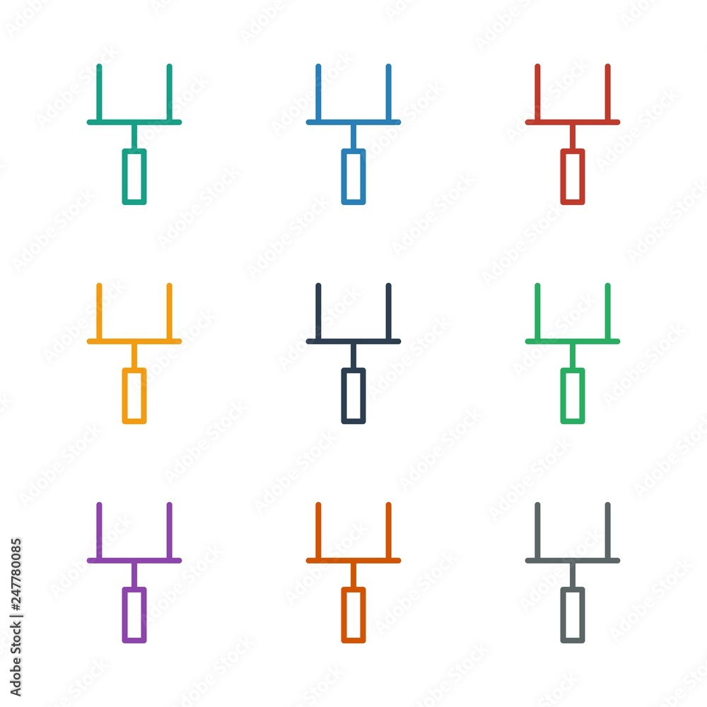 Obraz premium goal post icon white background