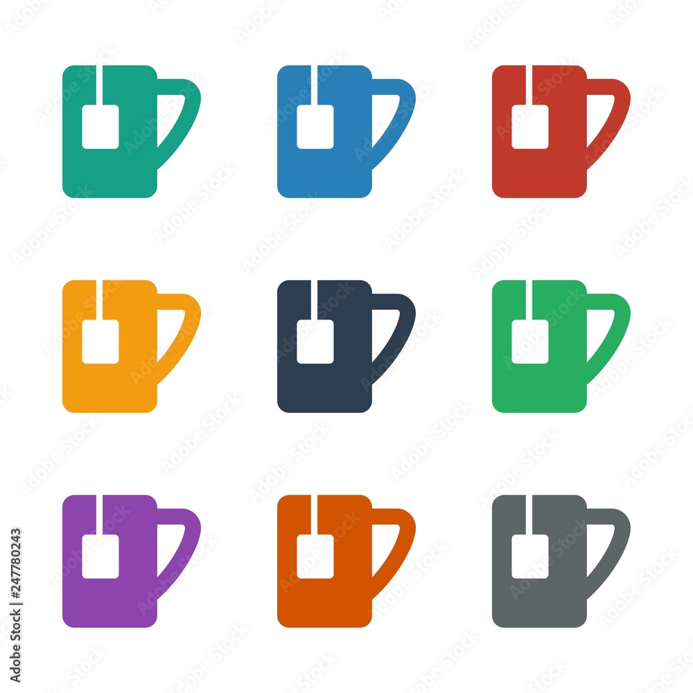 tea cup icon white background tea cup icon white background