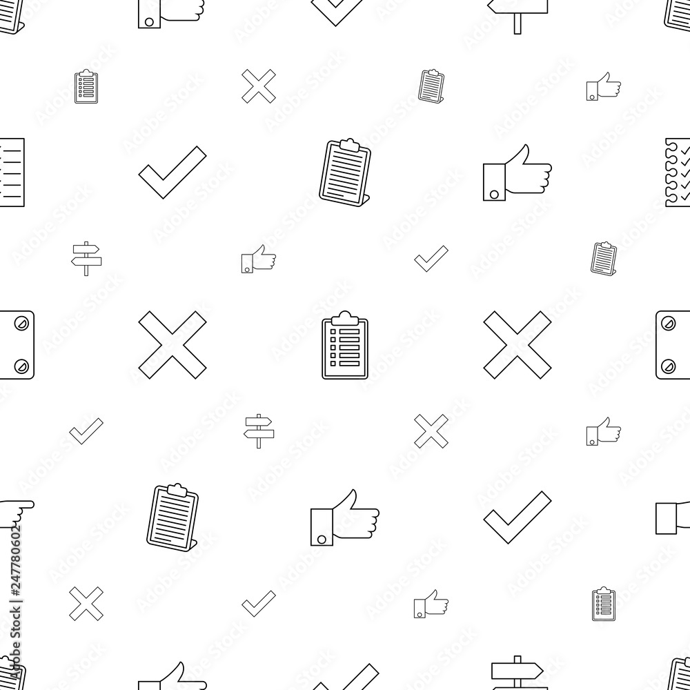 choice icons pattern seamless white background choice icons pattern seamless white background