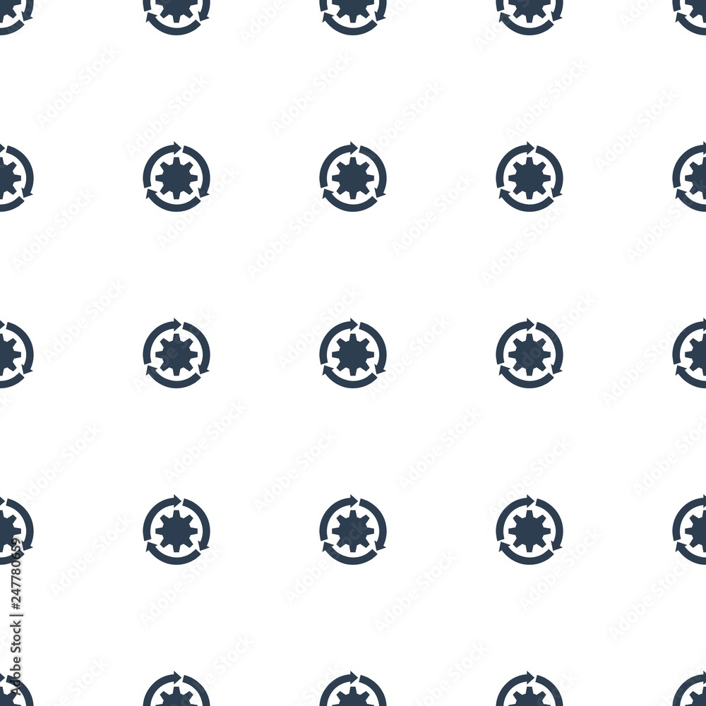 gear rotate icon pattern seamless white background gear rotate icon pattern seamless white background