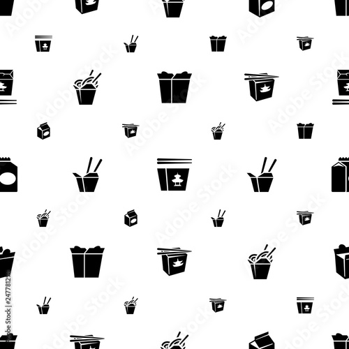 takeaway icons pattern seamless white background