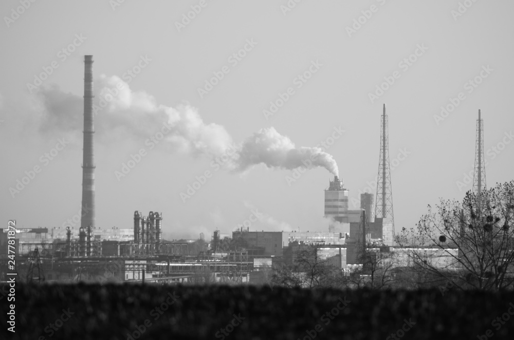 Oil refinery. Equipment for primary oil refining Oil refinery. Equipment for primary oil refining