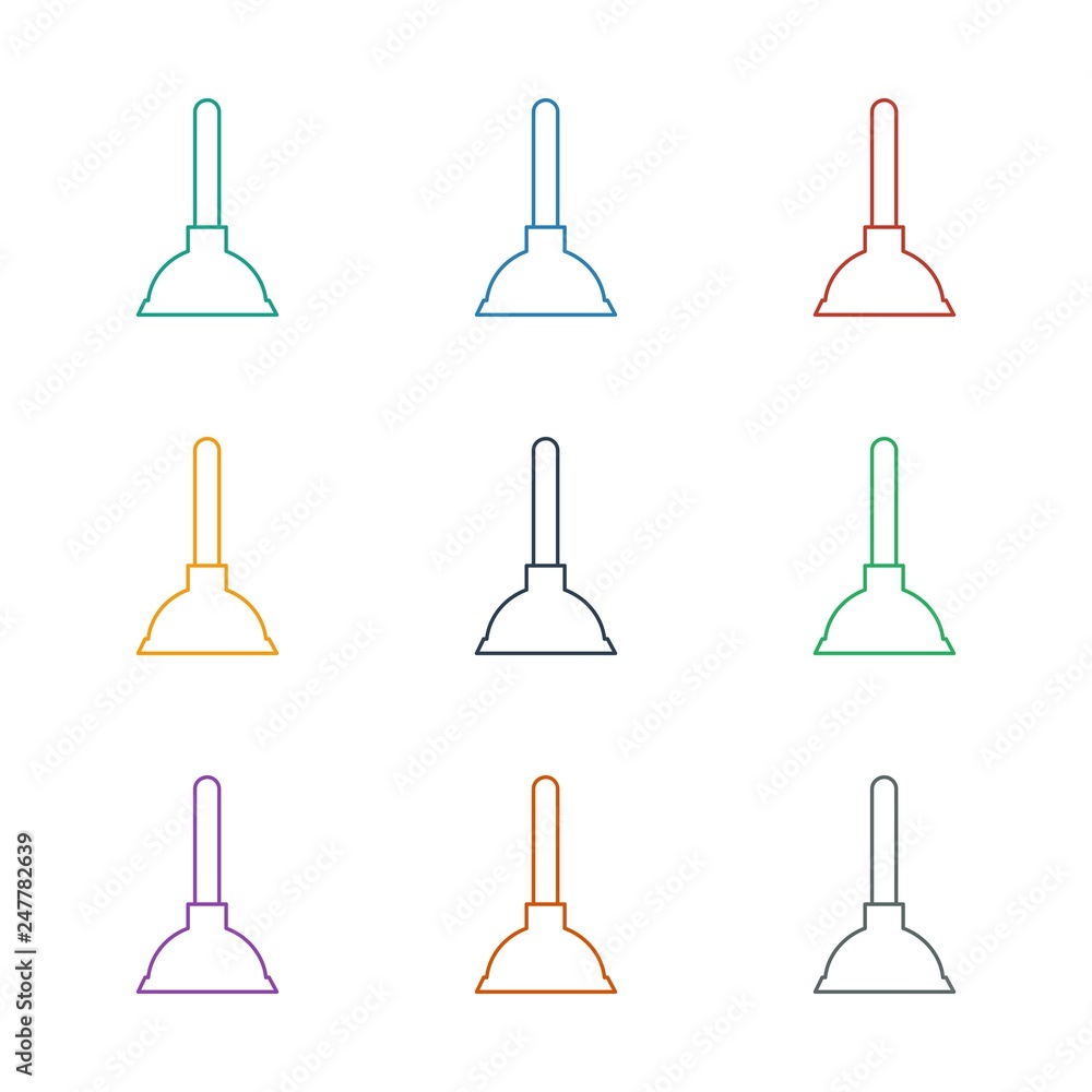 plunger icon white background plunger icon white background