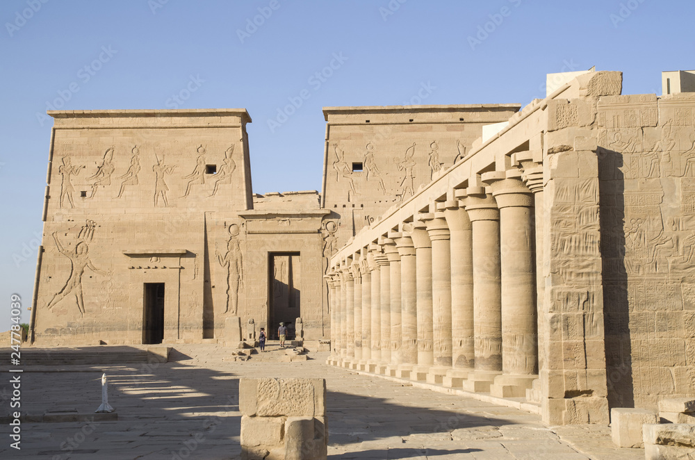 The temple of Isis from Philae near to Aswan, Egypt
