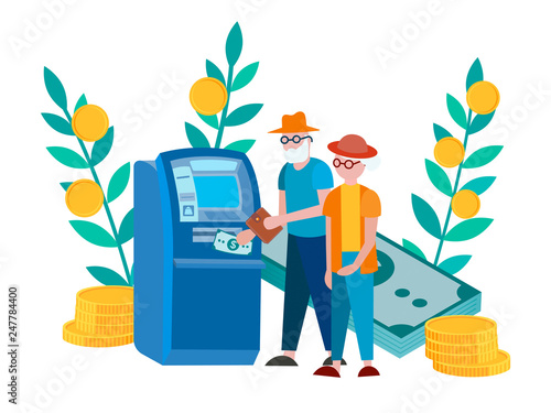 The growth of savings and dividends.