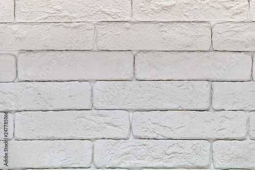 White brick wall texture