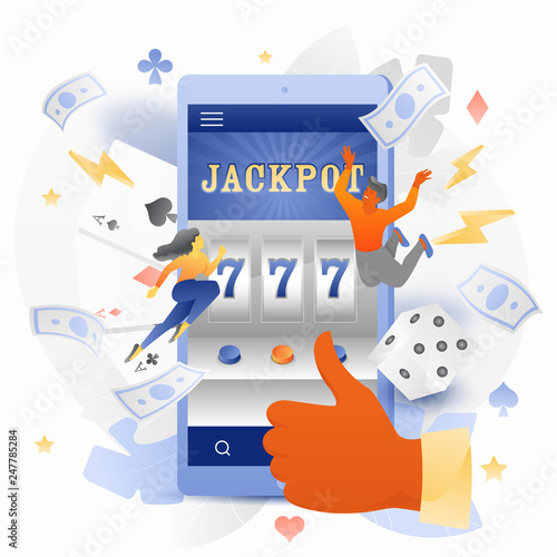 Casino App with Tiny People Characters