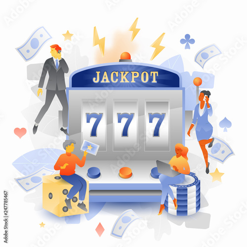 Jackpot Casino with Tiny People Characters