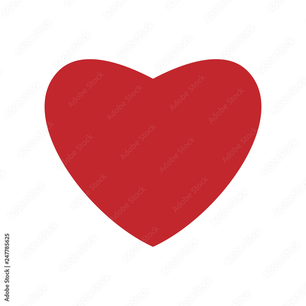 The shape of a symbolic heart or an ivy leaf. Red Hearts Isolated icons. Vector Illustration, EPS 10