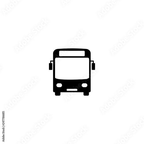 black bus icon