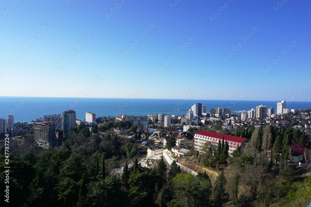 Sochi view of the city and the sea.......