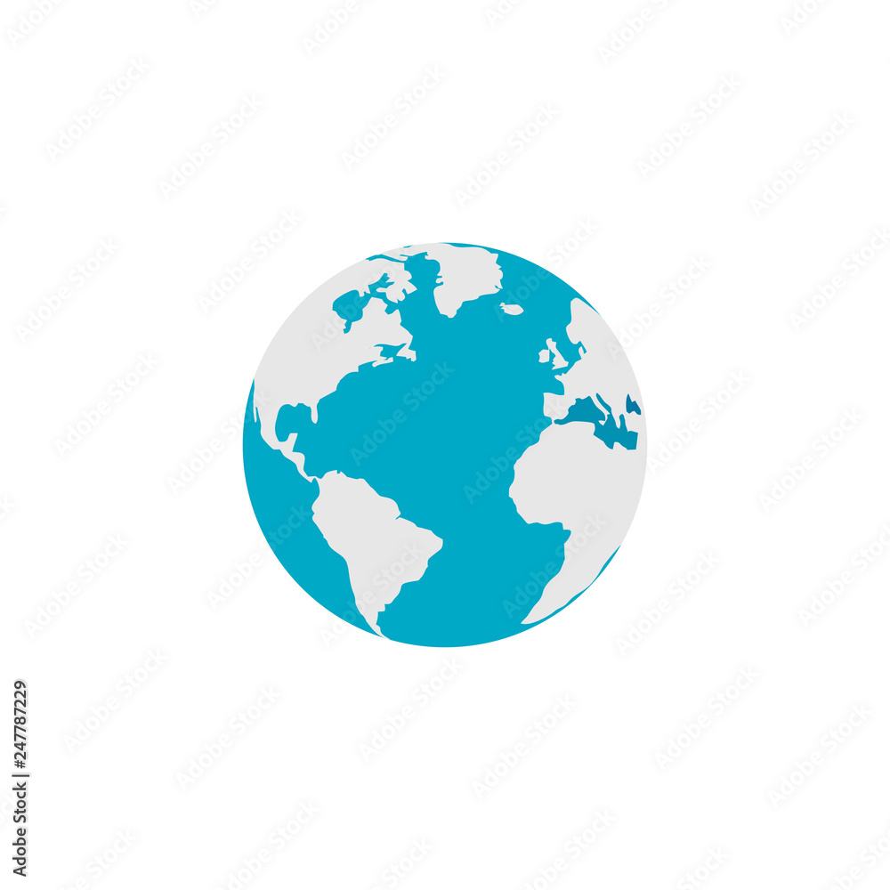 Globe simple icon