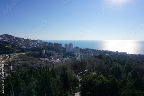 Sochi view of the city and the sea © santaal