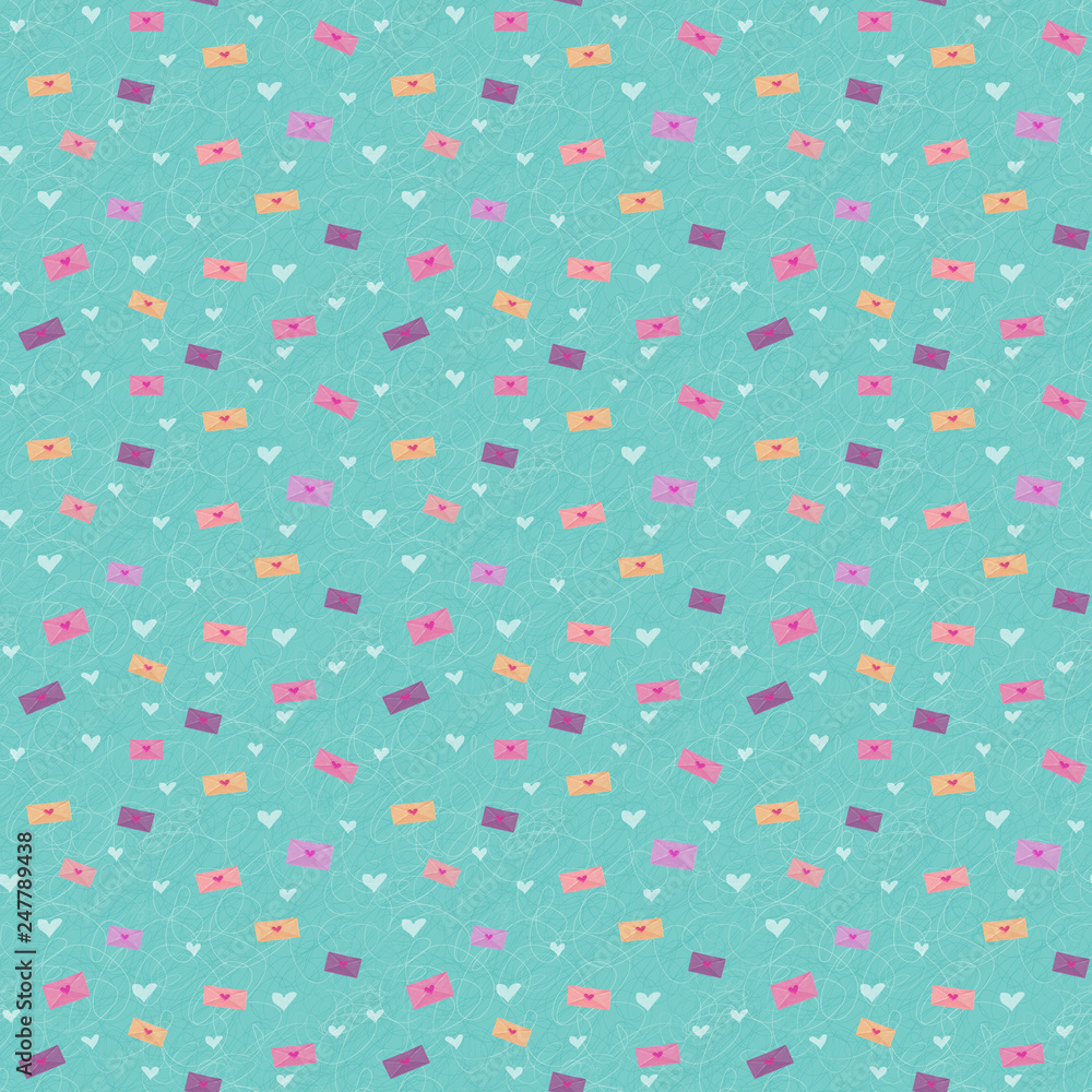 Seamless background with an element of love. Hearts Seamless background with an element of love. Hearts