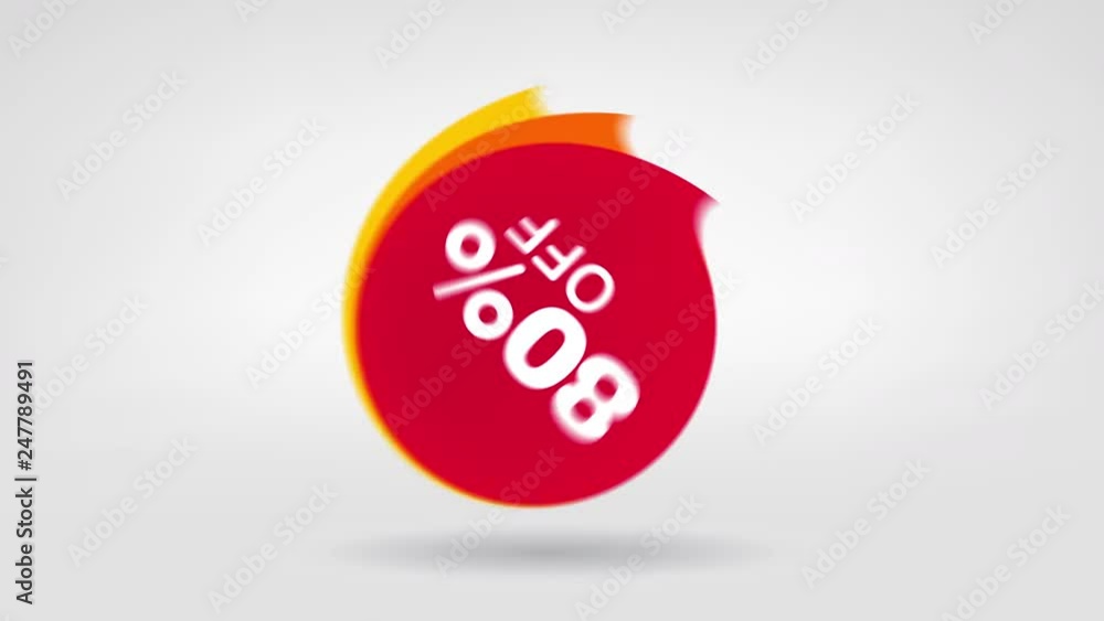80% OFF Sale Promo Banner Special Offer Sticker. Sale Campaign Red Price Tag. Discount. 80% Animation Badge. 80% OFF Sale Promo Banner Special Offer Sticker. Sale Campaign Red Price Tag. Discount. 80% Animation Badge.