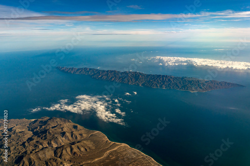 Cerralvo jacques cousteau island Mexico aerial view photo