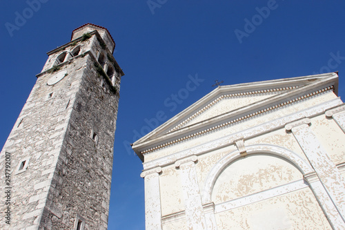 Church in the city Vizinada, Istria, Croatia photo